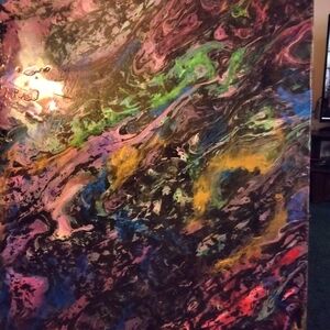 Abstract Multicolor Canvas Art Original By JACKI "Deep As You Desire '